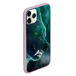 Чехол iPhone 11 Pro матовый ВОЛЧИЙ ОСКАЛ, цвет: 3D-розовый — фото 2