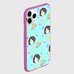 Чехол iPhone 11 Pro матовый Сяо и тофу, цвет: 3D-фиолетовый — фото 2