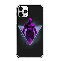 Чехол iPhone 11 Pro матовый KRATOS NEON, цвет: 3D-белый