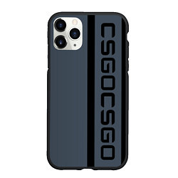 Чехол iPhone 11 Pro матовый CSGO, цвет: 3D-черный
