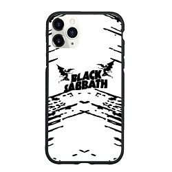 Чехол iPhone 11 Pro матовый Black sabbath