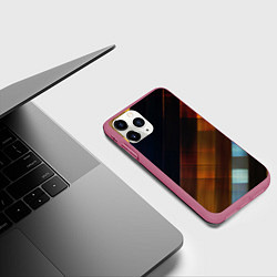 Чехол iPhone 11 Pro матовый Суперстайл, цвет: 3D-малиновый — фото 2