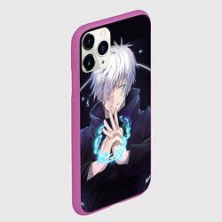 Чехол iPhone 11 Pro матовый ГОДЖО САТОРУ GOJO SATORU, цвет: 3D-фиолетовый — фото 2