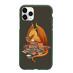 Чехол iPhone 11 Pro матовый Book Dragon