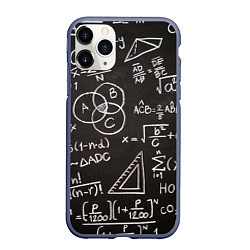 Чехол iPhone 11 Pro матовый Математические уравнения, цвет: 3D-серый