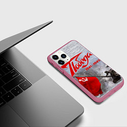 Чехол iPhone 11 Pro матовый 9 мая День победы, цвет: 3D-малиновый — фото 2