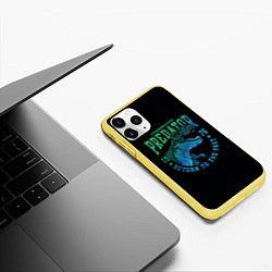 Чехол iPhone 11 Pro матовый Dino predator, цвет: 3D-желтый — фото 2