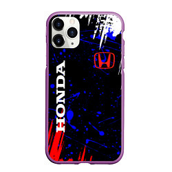 Чехол iPhone 11 Pro матовый HONDA, цвет: 3D-фиолетовый