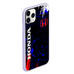 Чехол iPhone 11 Pro матовый HONDA, цвет: 3D-светло-сиреневый — фото 2