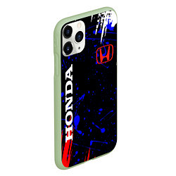 Чехол iPhone 11 Pro матовый HONDA, цвет: 3D-салатовый — фото 2