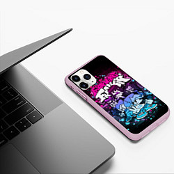 Чехол iPhone 11 Pro матовый Friday Night Funkin Neon, цвет: 3D-розовый — фото 2