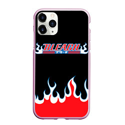 Чехол iPhone 11 Pro матовый BLEACH FLAME БЛИЧ ПЛАМЯ, цвет: 3D-розовый