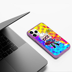 Чехол iPhone 11 Pro матовый Brawl StarsBelle, цвет: 3D-фиолетовый — фото 2