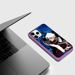 Чехол iPhone 11 Pro матовый Тосиро Хицугая Блич, цвет: 3D-фиолетовый — фото 2