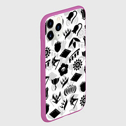 Чехол iPhone 11 Pro матовый БЛИЧ КАПИТАНЫ ГОТЕЙ 13 ЭМБЛЕМЫ, цвет: 3D-фиолетовый — фото 2