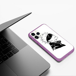 Чехол iPhone 11 Pro матовый Smile Jujutsu kai, цвет: 3D-фиолетовый — фото 2