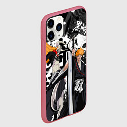 Чехол iPhone 11 Pro матовый Bleach, цвет: 3D-малиновый — фото 2