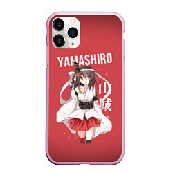 Чехол iPhone 11 Pro матовый Аниме Yamashiro Ямаширо, цвет: 3D-розовый