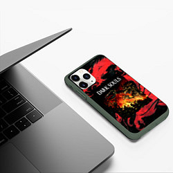 Чехол iPhone 11 Pro матовый DARKSOULS DRAGON AGE, цвет: 3D-темно-зеленый — фото 2