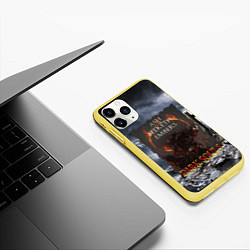 Чехол iPhone 11 Pro матовый ТЁМНЫЕ ДУШИ SOUL HORROR, цвет: 3D-желтый — фото 2