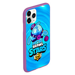 Чехол iPhone 11 Pro матовый Сквик Squeak Brawl Stars, цвет: 3D-фиолетовый — фото 2