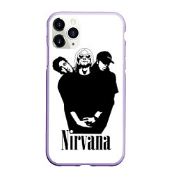 Чехол iPhone 11 Pro матовый Nirvana Группа