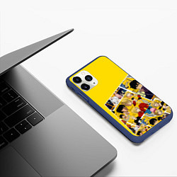 Чехол iPhone 11 Pro матовый Banana Fish, цвет: 3D-тёмно-синий — фото 2