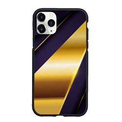 Чехол iPhone 11 Pro матовый 3D luxury золото