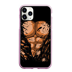 Чехол iPhone 11 Pro матовый Идеальный Торс, цвет: 3D-розовый