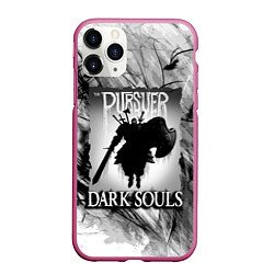 Чехол iPhone 11 Pro матовый DARK SOULS ТЁМНЫЙ МИР, цвет: 3D-малиновый