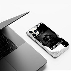 Чехол iPhone 11 Pro матовый DARKSOULS ТЁМНЫЙ РЫЦАРЬ, цвет: 3D-белый — фото 2