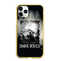 Чехол iPhone 11 Pro матовый DARK SOULS 3, цвет: 3D-желтый