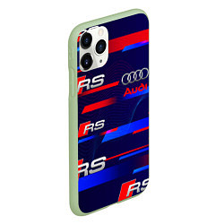 Чехол iPhone 11 Pro матовый AUDI RS SPORT АУДИ РС СПОРТ, цвет: 3D-салатовый — фото 2