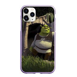 Чехол iPhone 11 Pro матовый Shrek: Somebody Once Told Me, цвет: 3D-светло-сиреневый