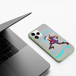 Чехол iPhone 11 Pro матовый Арт Неро, цвет: 3D-салатовый — фото 2