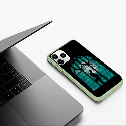 Чехол iPhone 11 Pro матовый Shadow of Dante, цвет: 3D-салатовый — фото 2