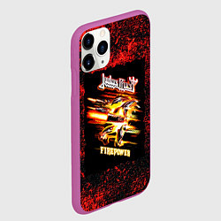 Чехол iPhone 11 Pro матовый JUDAS PRIEST rock, цвет: 3D-фиолетовый — фото 2