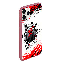 Чехол iPhone 11 Pro матовый Kakegurui Ририка Момобами Z, цвет: 3D-малиновый — фото 2