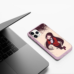 Чехол iPhone 11 Pro матовый Kakegurui Yumeko Jabami Z, цвет: 3D-розовый — фото 2