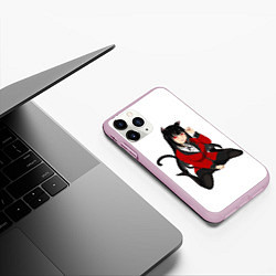 Чехол iPhone 11 Pro матовый Jabami Yumeko, цвет: 3D-розовый — фото 2