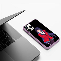 Чехол iPhone 11 Pro матовый Jabami Yumeko Kakegurui, цвет: 3D-сиреневый — фото 2