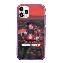 Чехол iPhone 11 Pro матовый Kakegurui Yumeko Jabami art, цвет: 3D-фиолетовый