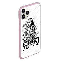 Чехол iPhone 11 Pro матовый Иноске Хашибира Kimetsu no Yaiba, цвет: 3D-розовый — фото 2