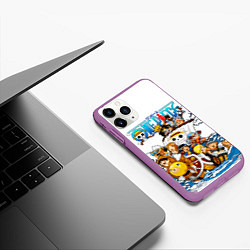 Чехол iPhone 11 Pro матовый ONE PIECE ВАН ПИС МОРЕ, цвет: 3D-фиолетовый — фото 2