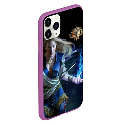 Чехол iPhone 11 Pro матовый Path of Exile, цвет: 3D-фиолетовый — фото 2