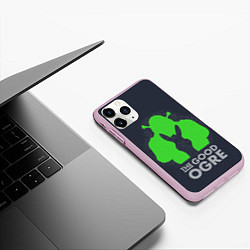 Чехол iPhone 11 Pro матовый Shrek: Im good ogre, цвет: 3D-розовый — фото 2