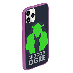 Чехол iPhone 11 Pro матовый Shrek: Im good ogre, цвет: 3D-фиолетовый — фото 2