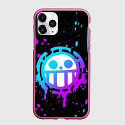 Чехол iPhone 11 Pro матовый ONE PIECE ВАН ПИС НЕОН, цвет: 3D-малиновый