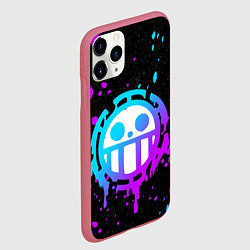 Чехол iPhone 11 Pro матовый ONE PIECE ВАН ПИС НЕОН, цвет: 3D-малиновый — фото 2