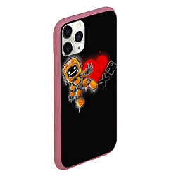 Чехол iPhone 11 Pro матовый K-VRC Love Death and Robots, цвет: 3D-малиновый — фото 2